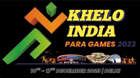 First Khelo India Para Games Youtube