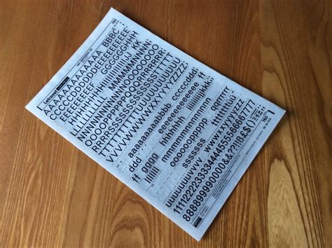 Vintage Letraset Instant Lettering Dry Transfer Pt Grotesque