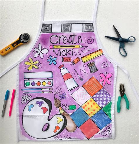 Artist Apron With Pockets Craft Apron Gardener Apron Cook Apron