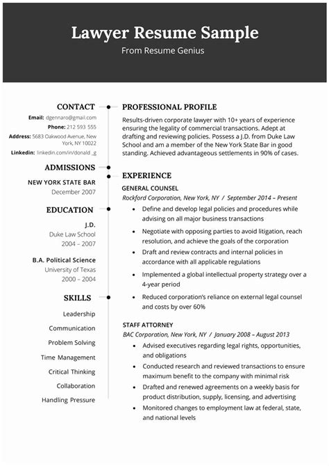 48 Best Legal Assistant Resume Samples For Your Application