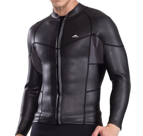 Men S Mm Anti Uv Diving Wetsuit Smooth Skin Neoprene Jacket Keep Warm