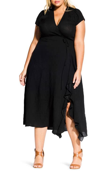 City Chic Be Free Wrap Dress Plus Size Nordstrom