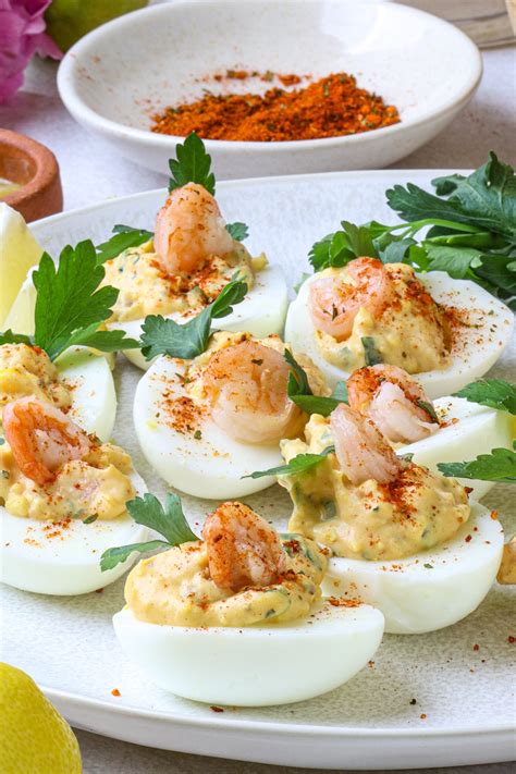 Shrimp Deviled Eggs Food Faith Fitness