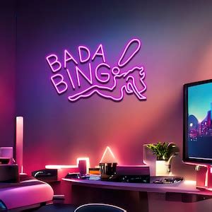 Bada Bing Neon Sign Lightdancing Club Bar Strip Club - Etsy