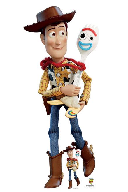 Woody and Forky Official Toy Story 4 Lifesize Cardboard Cutout