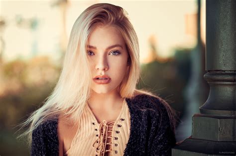 Wallpaper Women Blonde Portrait Depth Of Field Lods Franck Hair