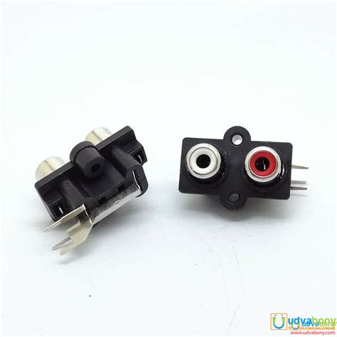 Female Stereo Audio Video Socket 2 Positions Av Rca Socket Connector