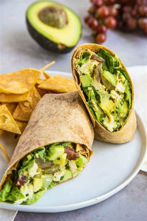 Avocado Chicken Salad Wraps Bakes By Brown Sugar