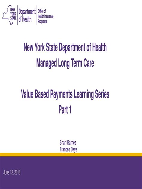 Fillable Online Managed Long Term Care Mltc Value Based Payment