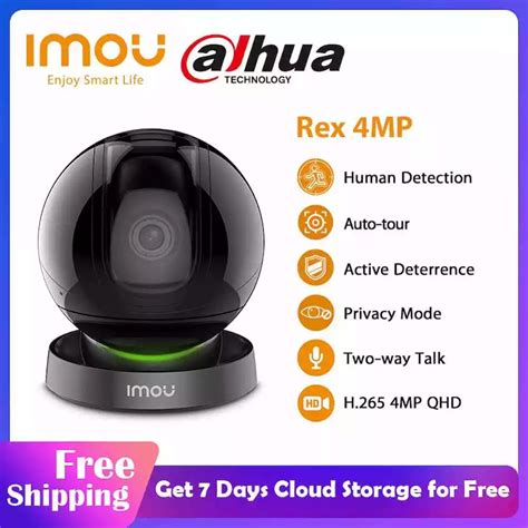 Dahua Imou Rex Mp Qhd Wifi Ip Camera Home Security Auto Tour Two