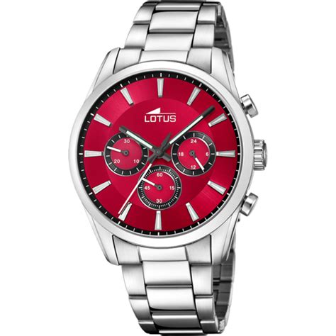 RELOJ DE HOMBRE LOTUS CHRONO CON ESFERA ROJA 18922 5