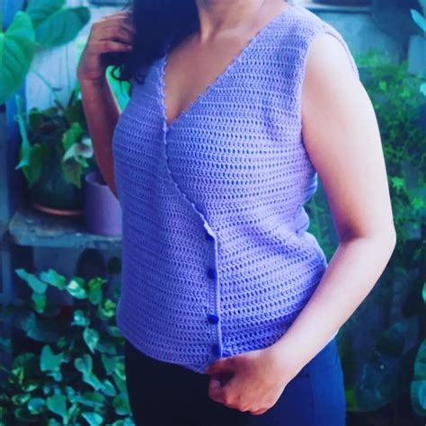 How To Crochet Wrap Top The Purple Wrap Top Mia Designs