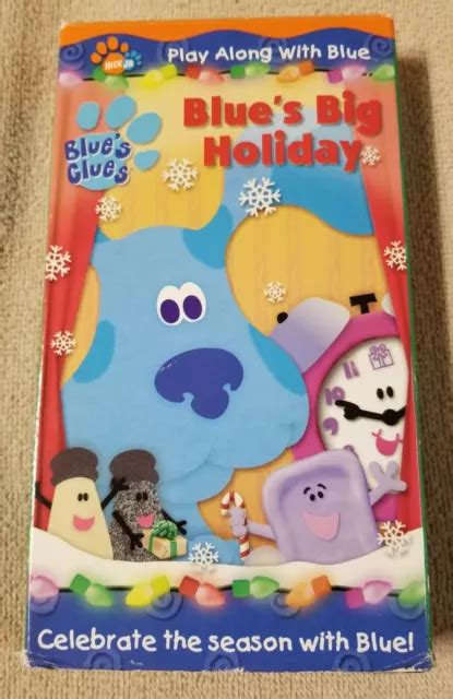 Blue S Clues Vhs Blue S Big Holiday Nick Jr Paramount Pictures The