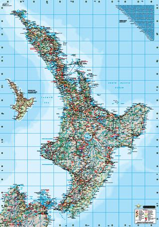 New Zealand Map North Island Maping Resources