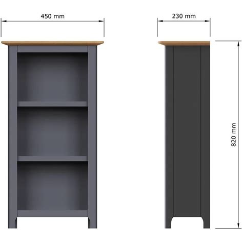 3 Tier Solid Oak Bookcase Ready Assembled