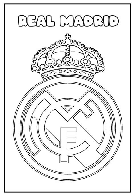 Desenhos Do Real Madrid Para Colorir Bora Colorir