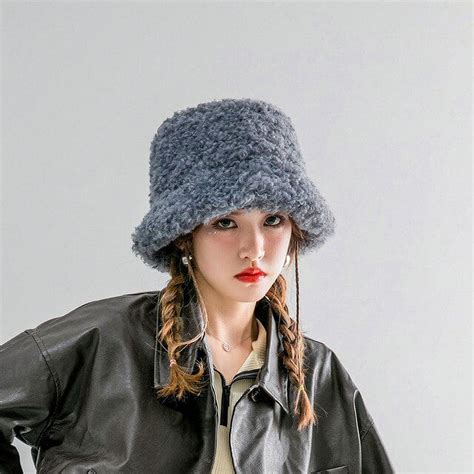 PIKADINGNIS Womens Felt Hat Winter Fedora Bucket Hat Women Classic