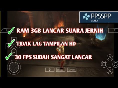 CARA SETTING PPSSPP GAME God Of War Agar Tidak Lag Suara Jernih YouTube