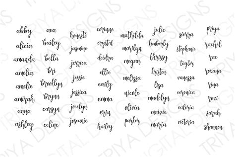 Custom Names With Heart Svg Hand Lettered Cursive Text Etsy