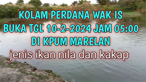 Kolam Perdana Wak Is Buka Tgl 10 Februari 2024 Di Kpum YouTube