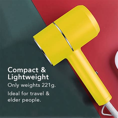 Hair Dryer Mini Hot Air Electric Hair Blower W Strong Wind Hot Warm Blow Modes Fast Dry