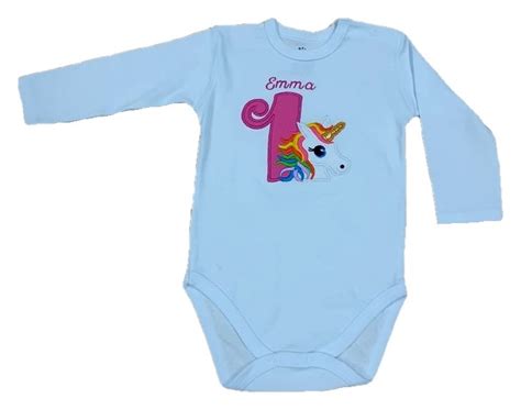 Body Copii Personalizat Unicorn Broderie Didy Kiddy Fashion