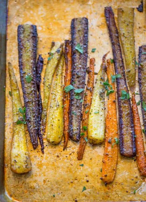 Garlic Butter Roasted Carrots Dinner Then Dessert