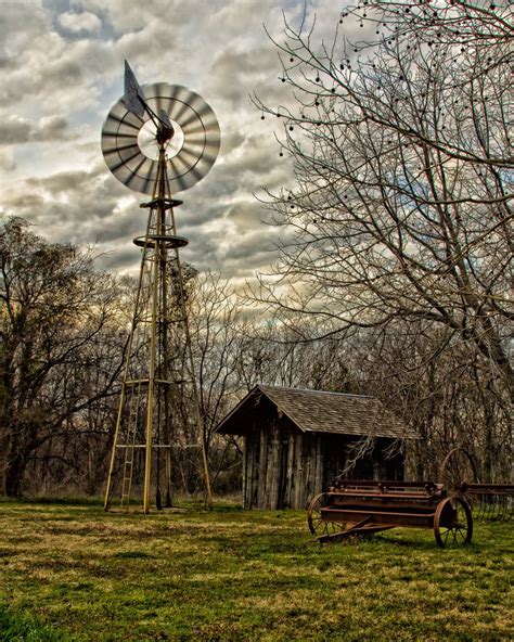 Alberta Falls Colorado Farm Windmill Old Windmills Windmill