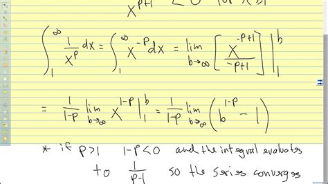 Calc Ii 2017 93 Pt 2 P Series And The Integral Test Youtube