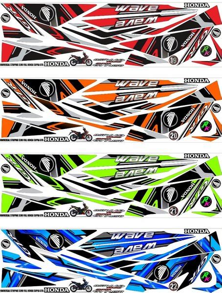 Jual Decal Sticker Striping Semi Fullbody Variasi Supra Gtr Di