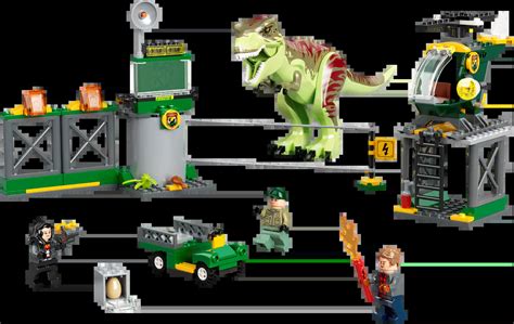 Lego Jurassic World T Rex Dinosaur Breakout • Set 76944