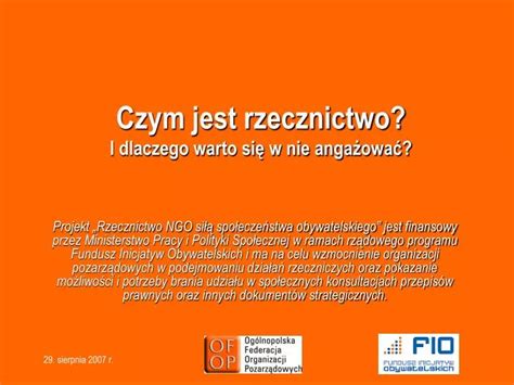 PPT Czym jest rzecznictwo I dlaczego warto się w nie angażować