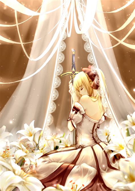 Saber Lily Saber Fate Stay Night Mobile Wallpaper By Clouble