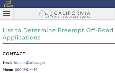 The California Air Resources Board Carb And The Preemption List