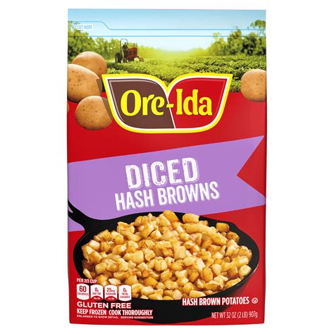 Shredded Hash Browns Frozen Potatoes Value Size Ore Ida Products