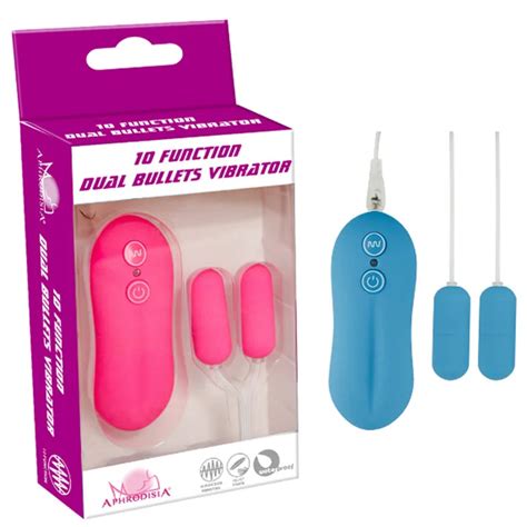 Remote Control Vibrating Egg 10 Function Dual Micro Bullets Vibrator G