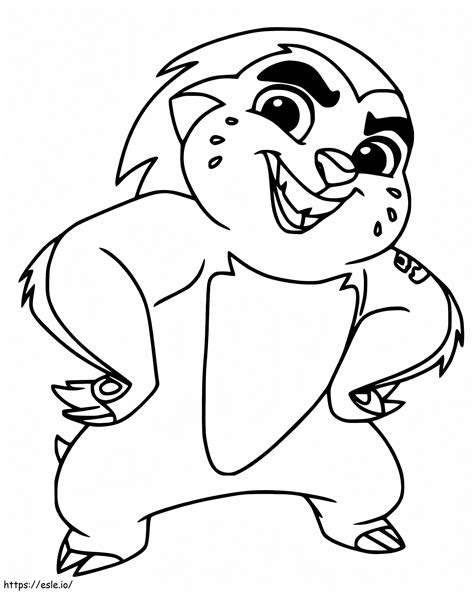 Bunga The Lion Guard coloring page