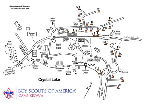 Camp Map And Campsite Layouts Ten Mile River Scout Camps