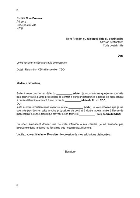 Lettre De D Sistement Voiture Voir