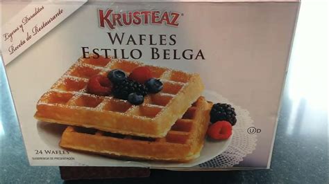 Costco Waffles Estilo Belga Marca Krusteaz Youtube