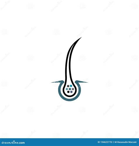 Hair Follicle Symbol Stock Illustration Illustration Of Concept