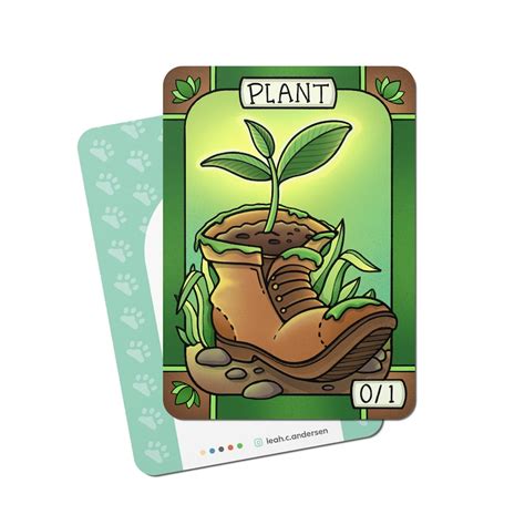 5 Plant Tokens For Magic The Gathering Etsy