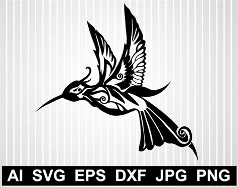 Humming Bird Svg Cuts File For Cricut Humming Bird Silhouette Etsy