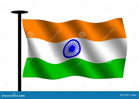 Waving Indian Flag Stock Image Image 57751