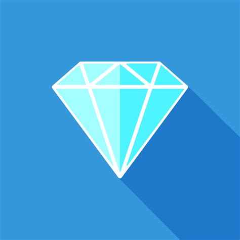 Diamond Flat Icon 608461 Vector Art At Vecteezy