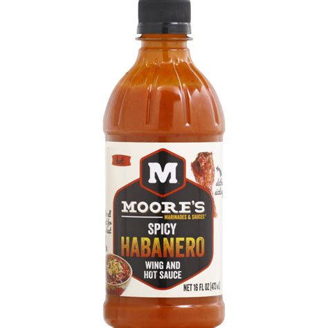 Moores Wing And Hot Sauce Spicy Habanero Hot 16 Oz Instacart