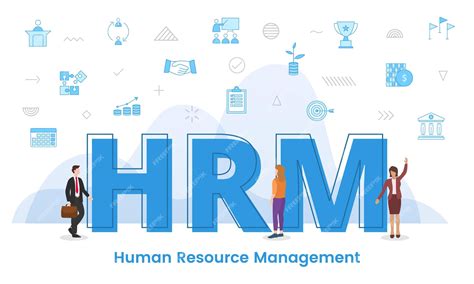 Premium Vector Hrm Human Resource Management Concept With Big Words