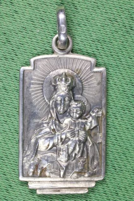 Medalla Sagrado Coraz N Y Virgen Del Carmen Medal Sacred Heart And