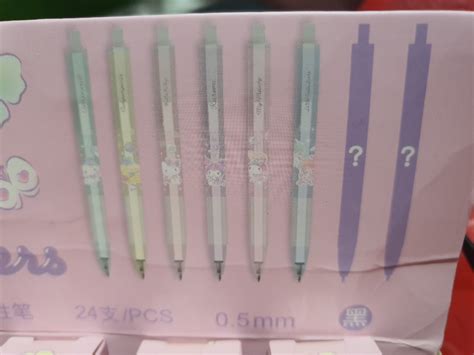Sanrio Blind Box Black Ink Pen Hobbies And Toys Stationery And Craft