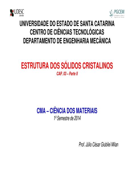 PDF Aula 03 Estrutura Solidos Cristalinos Parte 2 DOKUMEN TIPS